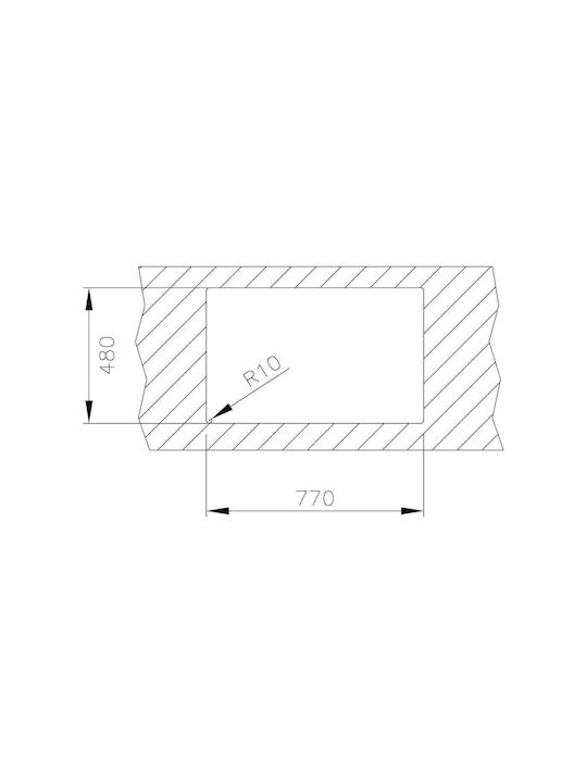 Teka Universe 50 T-XP 1B 1D Max Ένθετος Νεροχύτης Inox Σατινέ Μ79xΠ50cm Ασημί