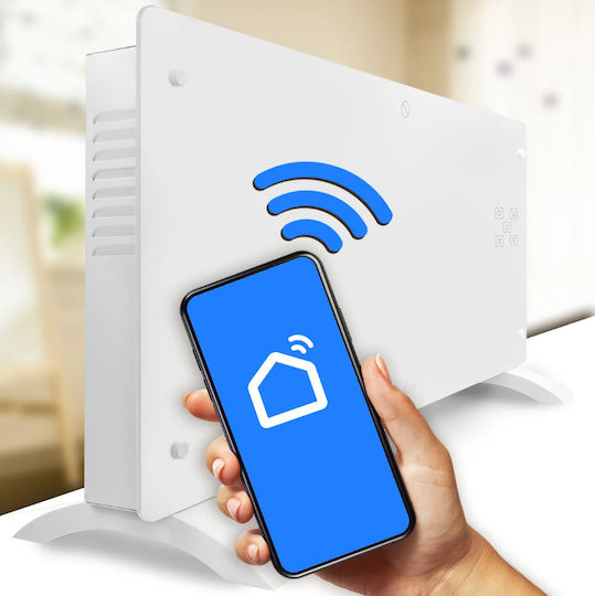 MalTec Convector Electric Pardoseală 1000W Mică cu Termostat Electronic și WiFi 80.4x43cm Alb