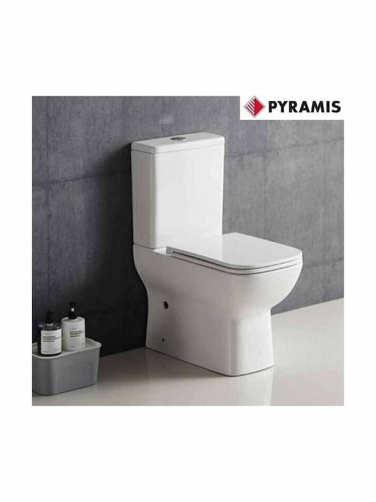 Pyramis Niovi Floor-Standing Toilet Rimless Without Cover White