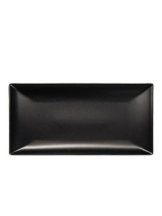 Apulum Rectangulars Porcelain Serving Platter Black 34x22cm