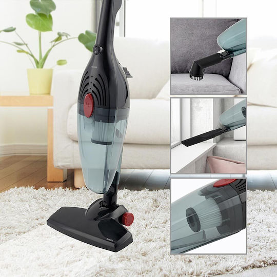 Muhler MVS-605 Електрическа Прахосмукачка 2 В 1 Вертикална И Ръчна 600W Черна