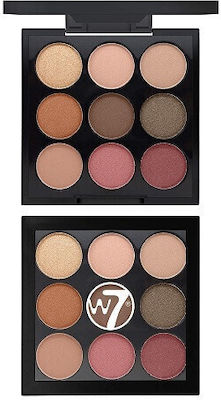 W7 Cosmetics The Naughty Nine Eye Shadow Palette Pressed Powder Multicolour 4.5gr