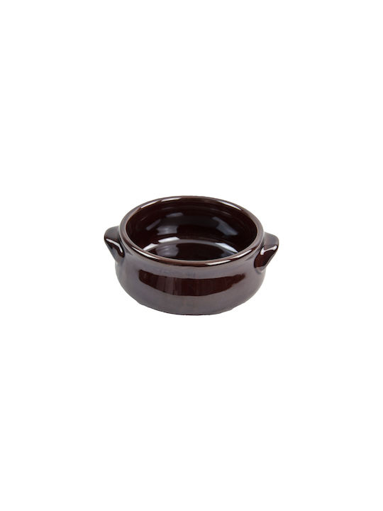 Venus Individual Giouvetsi Dish Ceramic Round Individual Heat-Resistant Cookware 15x15cm