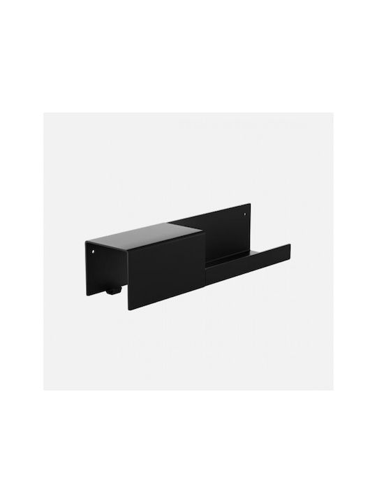 Verdi Άγκιστρο Μπάνιου Διπλό με Βίδες ​40x9.3cm Inox Μαύρο