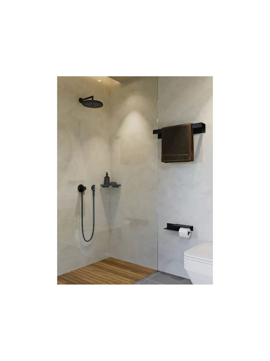 Verdi Άγκιστρο Μπάνιου Διπλό με Βίδες ​40x9.3cm Inox Μαύρο