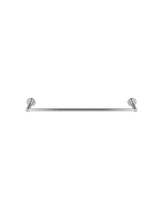 Pam & Co Ράγα Μπάνιου Μονή Επιτοίχια με Βίδες ​60x5cm Inox Ασημί
