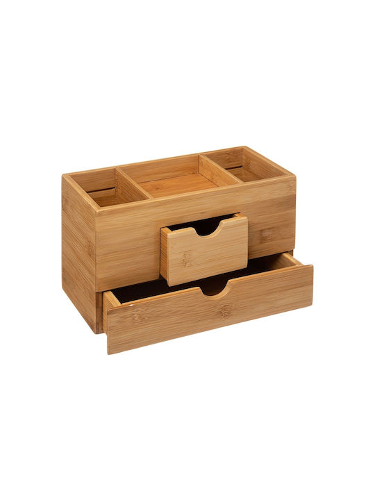 5Five Tabletop Organizer Bamboo Brown