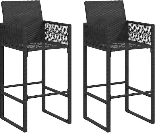 Σκαμπό Μπαρ Rattan 2τμχ 45.5x49x118cm Σκαμπό Μπαρ Rattan 2τμχ 45.5x49x118cm