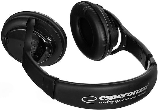 Esperanza EH163 Libero Bluetooth Wireless On Ear Headphones with 4 hours of Operation Black