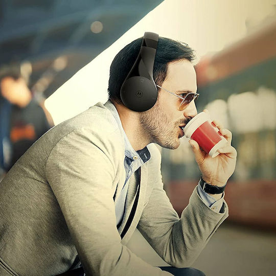 Motorola XT500 Ασύρματα / Ενσύρματα Over Ear Ακουστικά με 10 ώρες Λειτουργίας Μαύρα