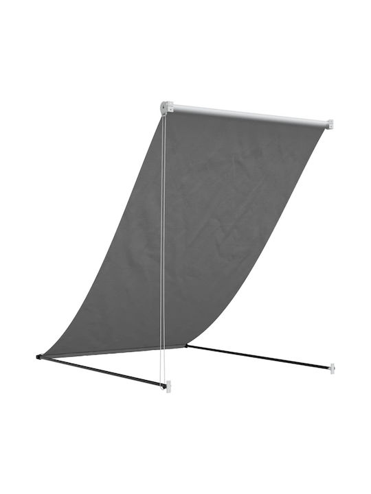 vidaXL Terrace Wall Tent with LED Light Gray 1.5x1.5cm