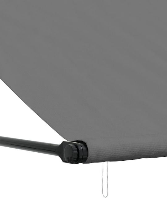 vidaXL Τέντα Βεράντας με Led Γκρι 2x1.5m