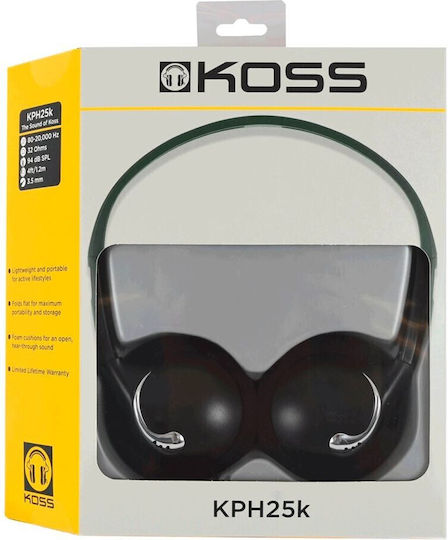 Koss KPH25 Ενσύρματα On Ear Ακουστικά Μαύρα