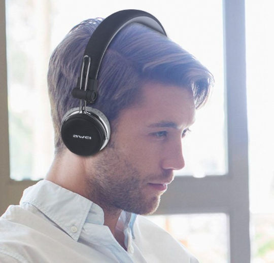 Awei A700BL Wireless / Wired On Ear Headphones with 12 hours of Operation Black