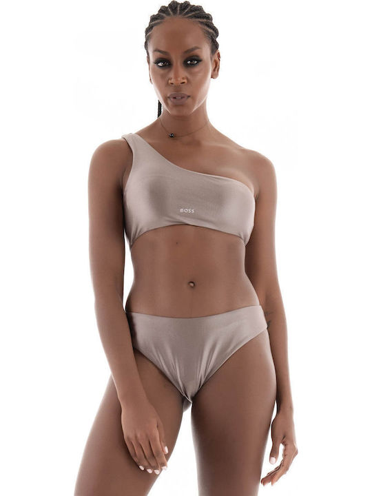 Briggette Bikini με έναν Ώμο Μπεζ