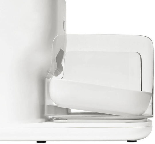 Catlink Automatisches Silikon Futter- und Wasserschale für Hund & Katze 4lt 36cm in Weißer Farbe mit WLAN