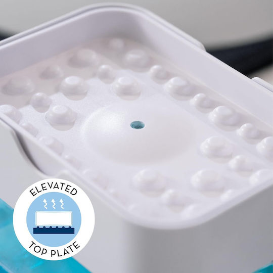 Container Dispenser Kitchen Plastic with Sponge Holder White