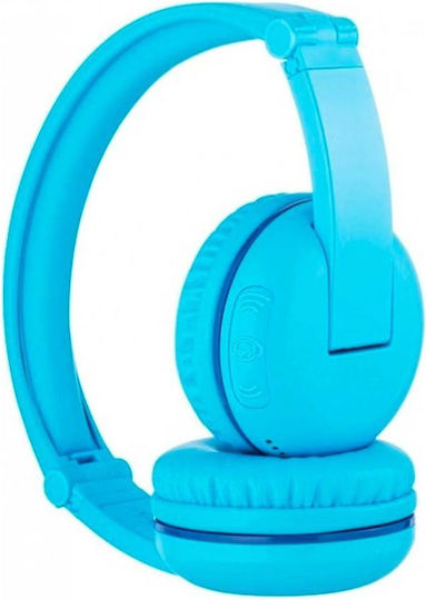 BuddyPhones Play Glacier Wireless / Wired Kids' On Ear Headphones Blue