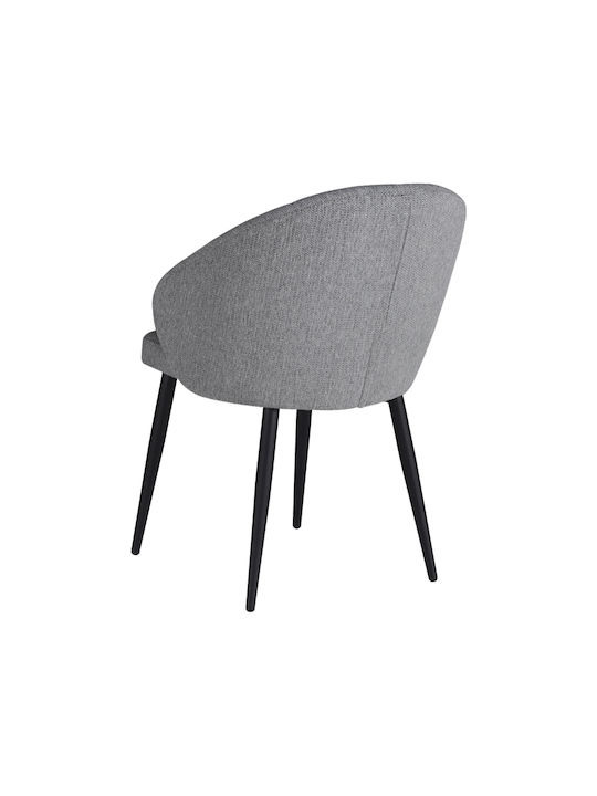 Patya Dining Room Fabric Armchair Light grey 56x61x82cm 320-000006