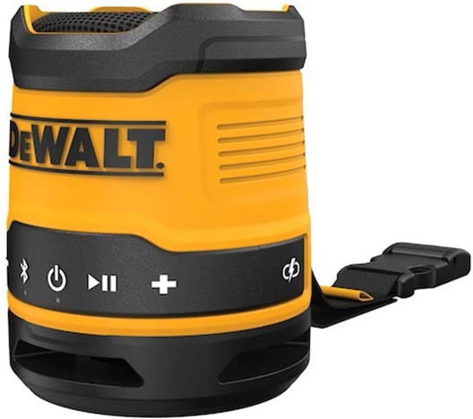 Dewalt Waterproof Bluetooth Speaker 5W with Battery Life up to 16 hours Yellow DCR009