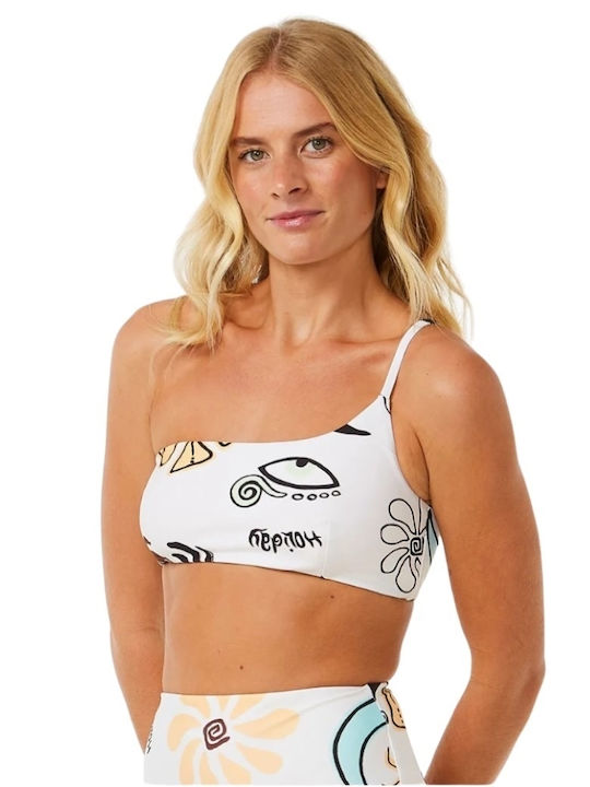 Bikini με έναν Ώμο Εκρού