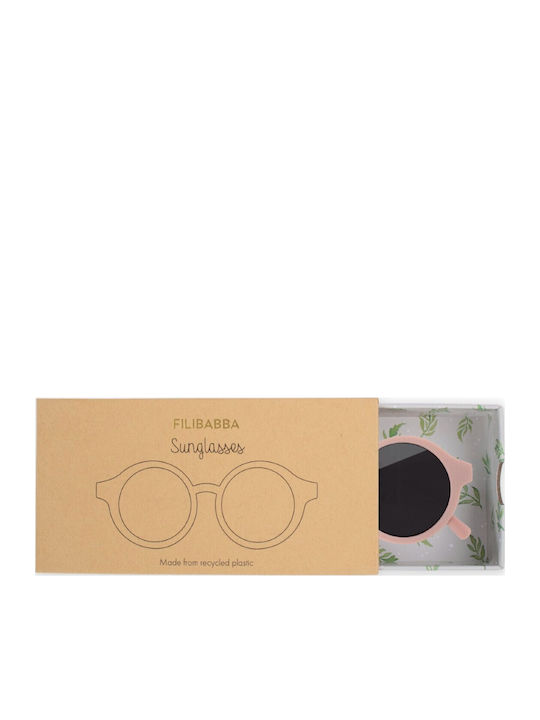 Filibabba Round Kids Sunglasses Purple for 4-7 Years