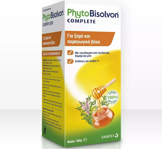 Sanofi PhytoΒisolvon Complete Syrup Gluten-Free Honey & Thyme 180gr