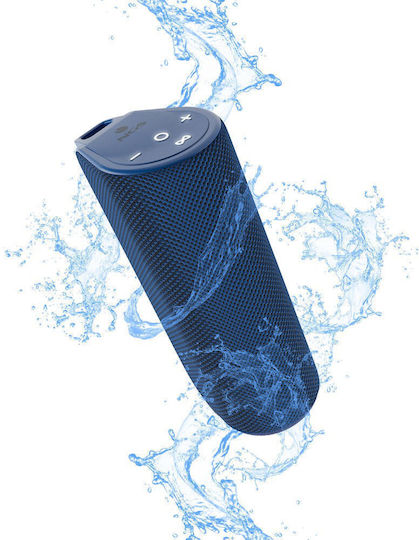 NGS Roller Reef Waterproof Bluetooth Speaker 10W with Battery Life up to 4 hours Blue