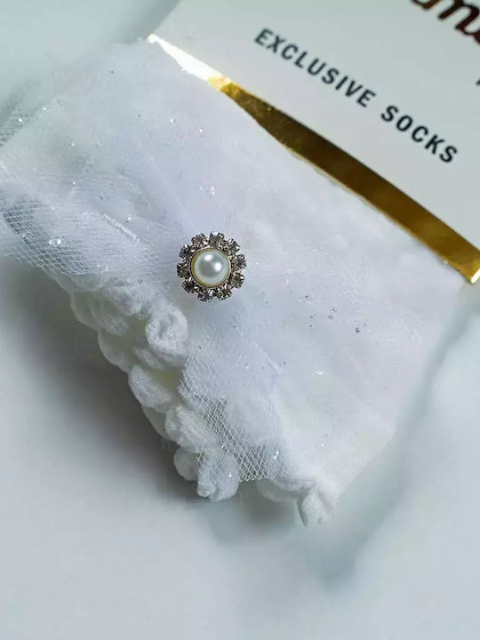 Παιδικές Κάλτσες Κορίτσια Diamond Άσπρο