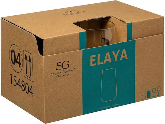 Secret de Gourmet Σετ Ποτήρια Νερού από Γυαλί 480ml 154804 6τμχ