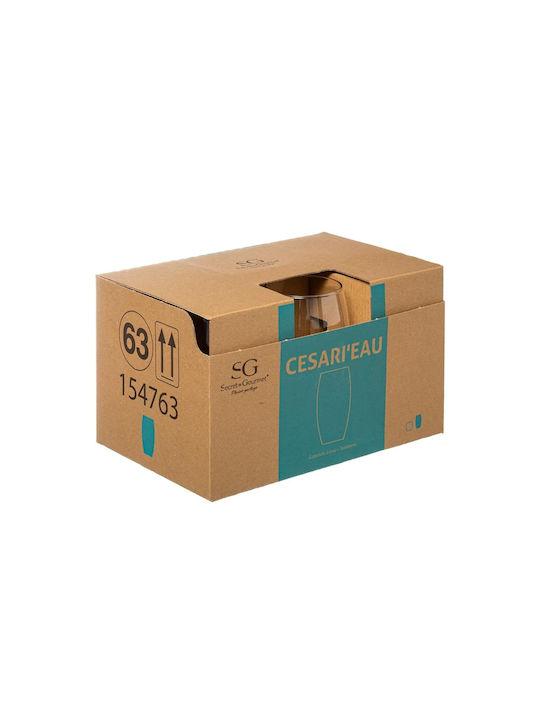 Secret de Gourmet Σετ Ποτήρια Νερού από Γυαλί 510ml 6τμχ