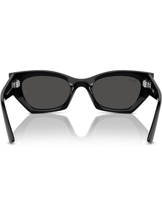 Ray Ban Zena Damen Sonnenbrille mit Schwarz Kunststoff Gestell und Schwarz Linse RB4430 6677/87