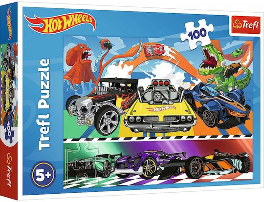 Kids Puzzle Hot Wheels 100pcs Trefl