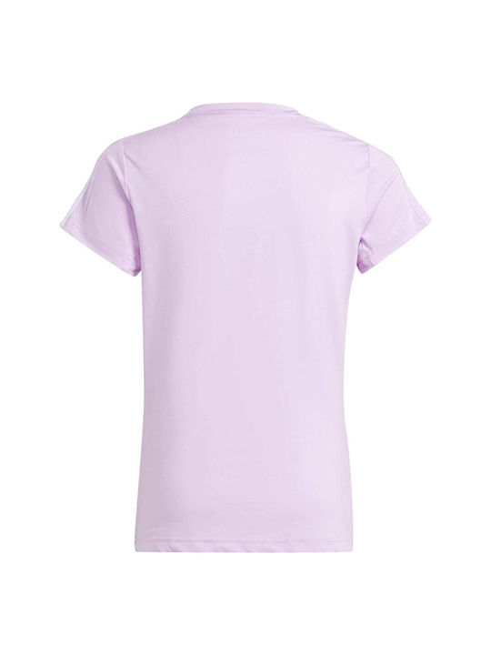 adidas Children's Blouse Short Sleeve Lilac