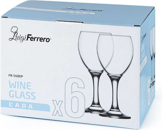 Luigi Ferrero Set Gläser Rotwein / Cocktail/Trinken aus Glas 455ml 6Stück