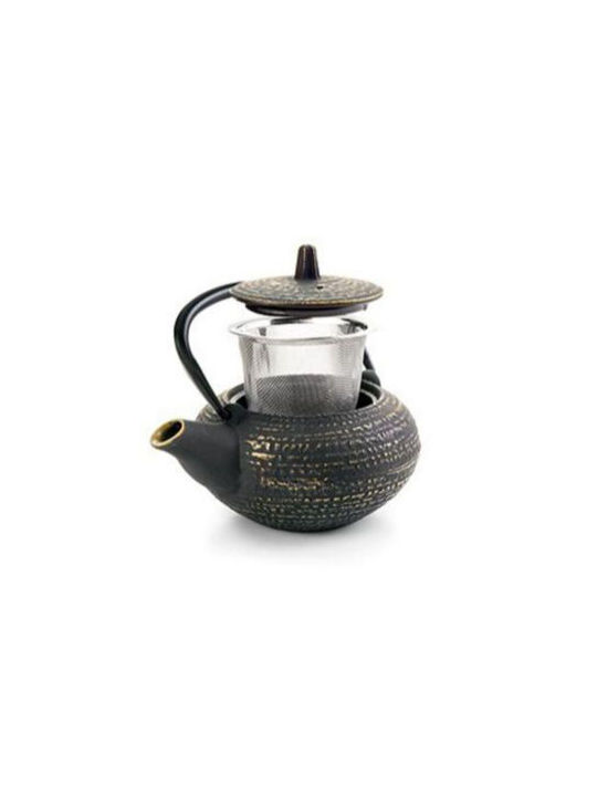 Oriental Express Τσαγιέρα Μαντεμένια Καφέ 400ml