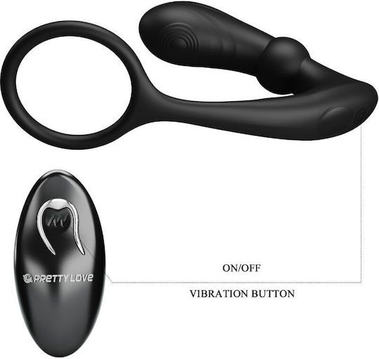 Pretty Love Warren Schwarzer Anal Ring & Vibrator