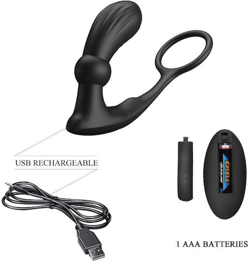 Pretty Love Warren Schwarzer Anal Ring & Vibrator