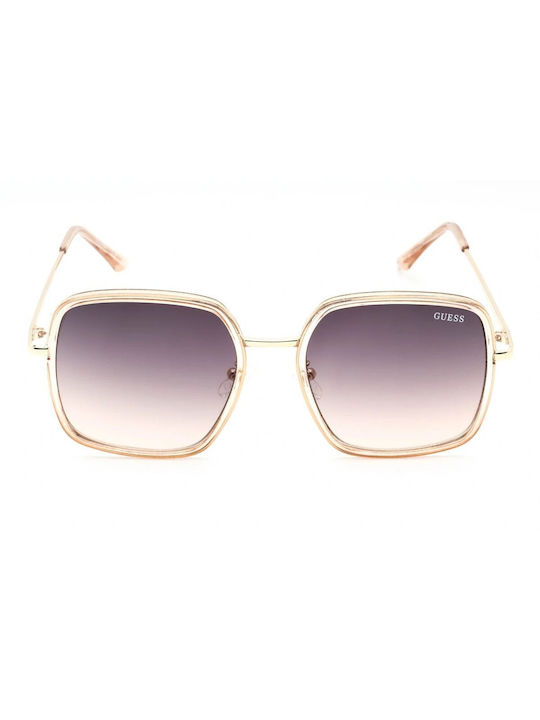 Guess Women's Sunglasses with Gold Frame and Purple Gradient Lens GF0389 32F