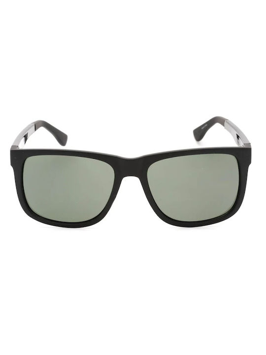 Guess 54 Men's Sunglasses with Black Plastic Frame and Green Lens GF0234 02N