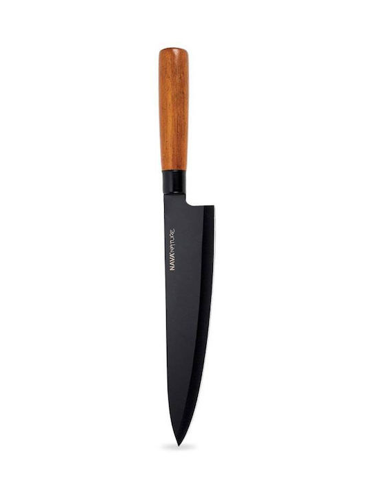 Nava Nature Μαχαίρι Chef από Ανοξείδωτο Ατσάλι 31cm 10-054-020