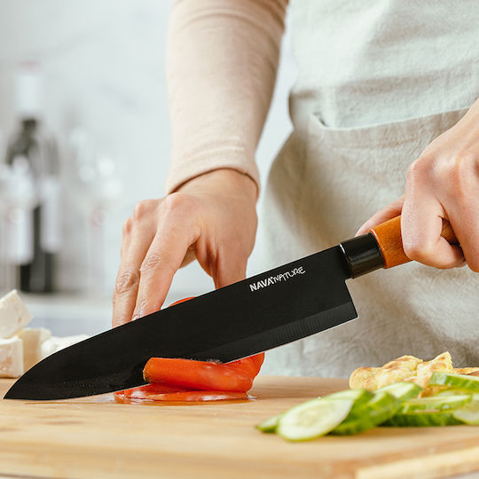 Nava Nature Μαχαίρι Chef από Ανοξείδωτο Ατσάλι 31cm