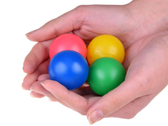 Bunte Bälle Ball in einem Netz 4 Stück Sp0775