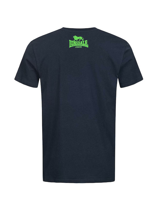 Lonsdale T-shirt Navy/Neon Green