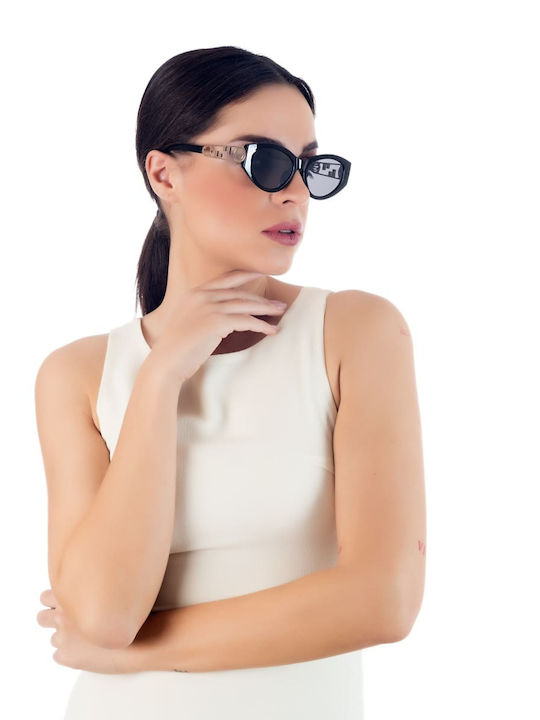 Max Air Women's Sunglasses with Black Plastic Frame and Black Lens MA22433-BLACK