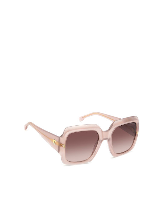 Carrera Women's Sunglasses with Pink Plastic Frame and Brown Gradient Lens 3004/S FWM