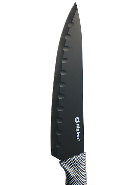 Alpina Appliances Black Knife Set from Stainless Steel 6pcs