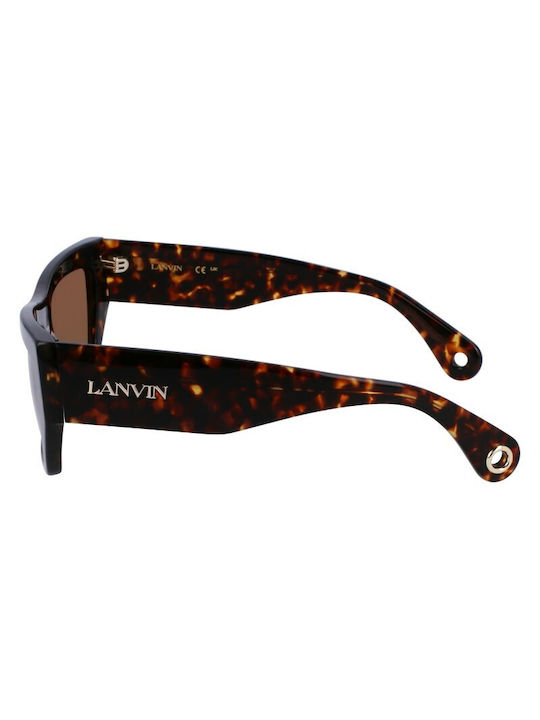 Lanvin Women's Sunglasses with Brown Tartaruga Plastic Frame LNV652S-239