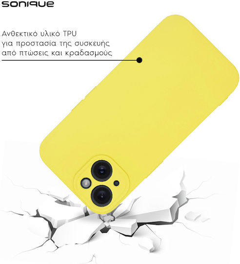 Sonique Back Cover Silicone / Fabric Yellow (Galaxy A25 5G)