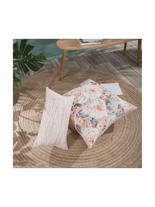 Teoran Decorative Pillow Case Elda From 100% Cotton Novelda 45x45cm